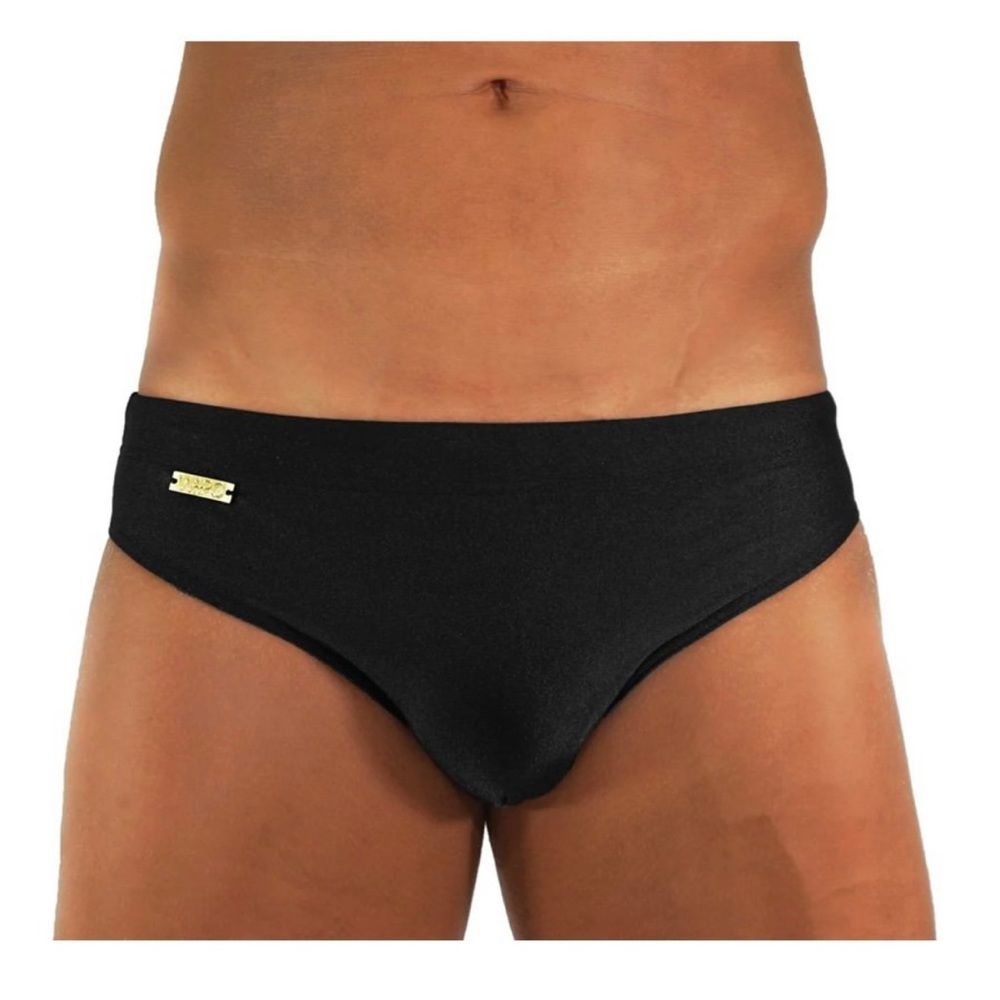 Men’s Wapo Wear black swim brief, sz L (33-35)